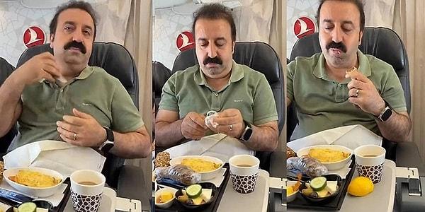 Şırdancı Mehmet olarak tanınan Mehmet Sur, 15 Haziran günü THY'ye ait uçakla İstanbul'dan Gaziantep'e gitti. Uçuş esnasında yemek servisinin yapılmasının ardından Sur, bu sırada tişörtünün içinden çıkardığı şırdanı yedi.