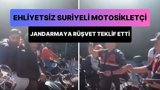 Ehliyetsiz Suriyeli Motosiklet Grubu Çevirmeye Takılınca Rüşvet Teklif Etti: 'Ne İstersen Yaparım'
