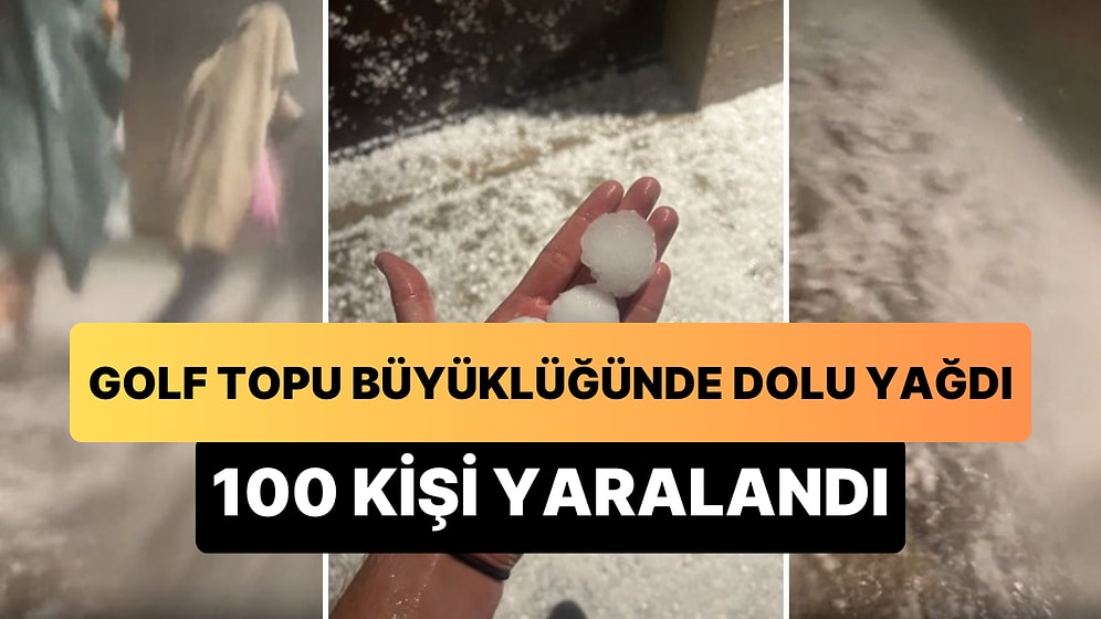 Golf Topu Büyüklüğündeki Şiddetli Dolu Yağışına Konserde Yakalandılar: 100 Kişi Yaralandı