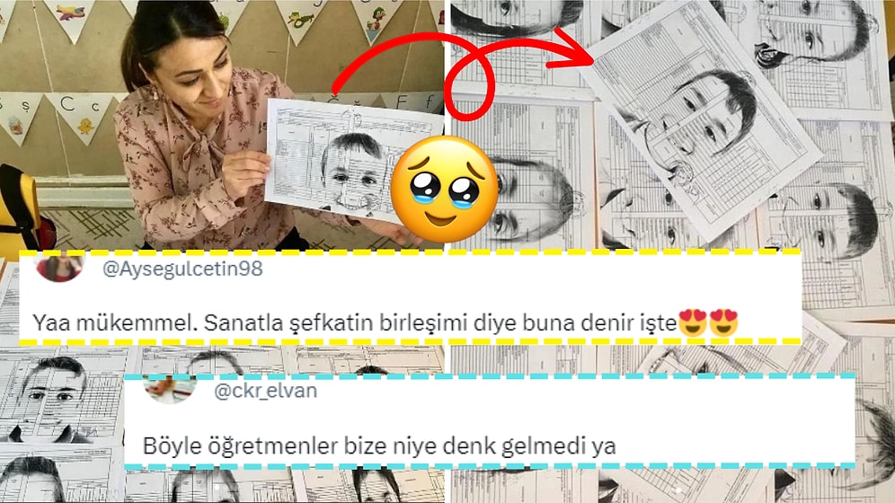 Öğrencilerinin Gülümsediği Fotoğrafları Bastırarak 'Foto Karne' Oluşturan Öğretmen Kalpleri Eritti!