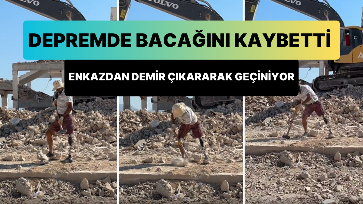 Deprem Felaketinde Bacağını Kaybeden Vatandaş, Enkazdan Topladığı ...