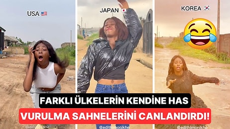 Farklı Ülkelerin Dizi ve Filmlerindeki Vurulma Sahnelerini Canlandıran Kadın Güldürdü!