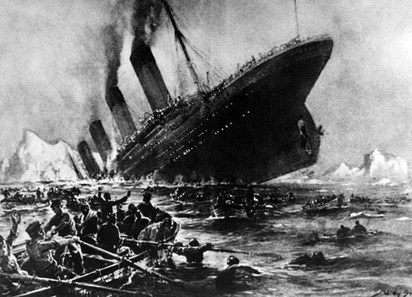 5. Titanik gemisinin batması, 1912