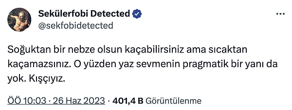 Kışçılara da söz verelim.