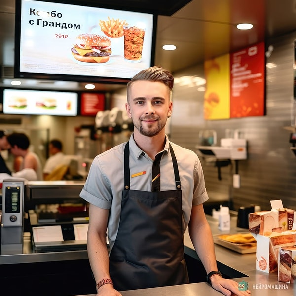 Егор Крид — кассир в фаст-фуде