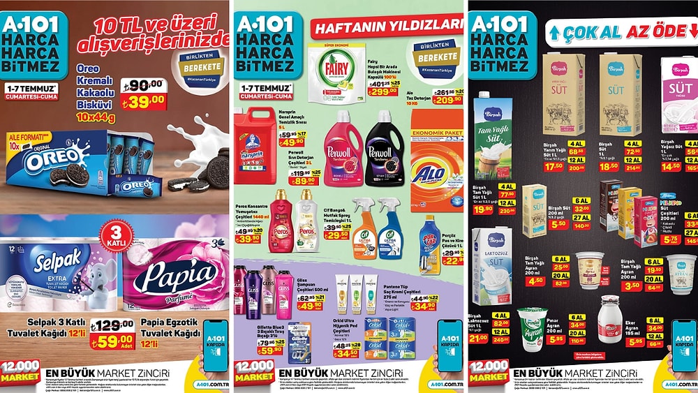 1 - 8 Temmuz 2023 A101 Haftanın Yıldızları Kataloğu