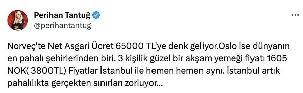 3.800 TL ödedikleri bu hesabın, İstanbul ile hemen hemen aynı olduğunu hepimiz biliyoruz zaten. Kendisi de bunu tweetinde belirtti.