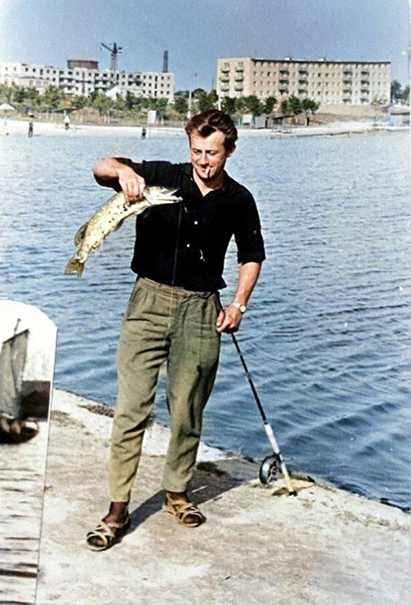 5. Рыбалка на реке Неман (город Лида, Беларусь).