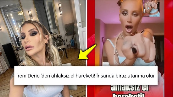 İrem Derici, El Hareketi Çektiği İçin Kendisine "Şarkıcı Müsveddesi" Diyen Hesaba Ayar Verdi!
