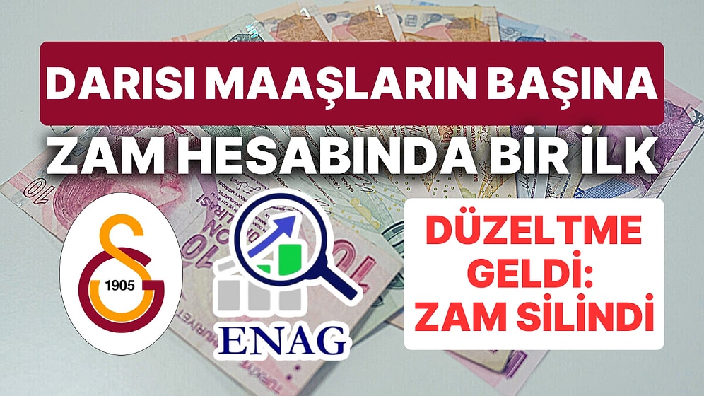 Darısı Maaşların Başına! Zam Hesabında İlk: Galatarasay'ın ENAG Enflasyonlu Sponsorluk Anlaşması Silindi!