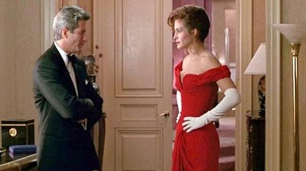 10. Julia Roberts'ın Pretty Womandaki kırmızı elbisesi