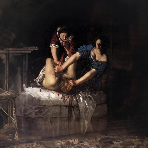 8. Judith Holofernes’in Başını Keserken, Caravaggio (1598-99)