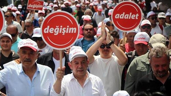 Bolu Belediye Başkanı Tanju Özcan, geçtiğimiz günlerde CHP Genel Başkanı Kemal Kılıçdaroğlu'nun görevi bırakması için 'Değişim' ve 'Adalet' yürüyüşü başlatmıştı.