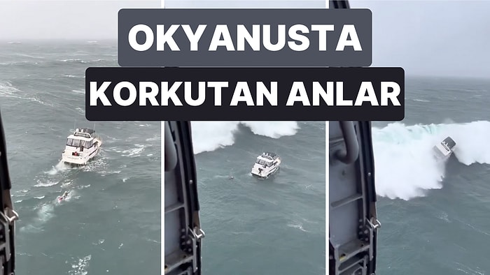 Fırtınanın Ortasında Kalan Tekne Yardım İçin Gönderilen Bir Kişi Tekneye Yanaştığı Sırada Alabora Oldu
