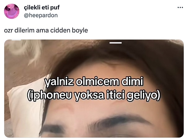 Paylaşım şöyle. Bir TikTok videosundan kesit sunan Twitter kullanıcısı da bu kişiye hak verdiğini söyledi.