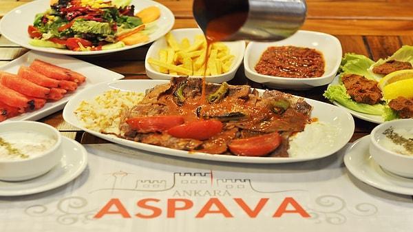 Aspava, sanıların aksine Ankara'ya özgü bir yemek değil; bu konseptte yemek sunan restoranların adıdır.