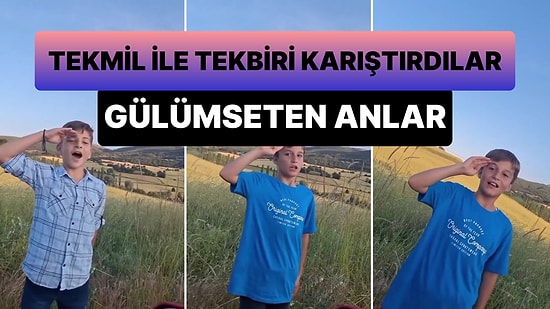 Tekmil ile Tekbiri Karıştıran Çocukların Viral Olan Görüntüleri