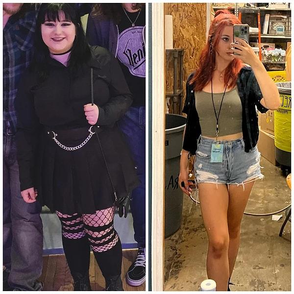 13. "3 yılda 30 kilo verdim ve şimdi daha iyi hissediyor ve gözüküyorum."