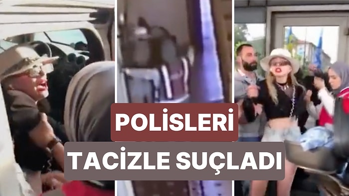 Beyoğlu'nda Motosikletiyle Tehlikeli Hareketler Yapan Kadın Yakalanınca Olay Çıkardı