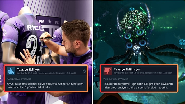 Alçı Yapan Teknik Direktörden Deniz Korkusuna Haftanın En Komik Steam Yorumları