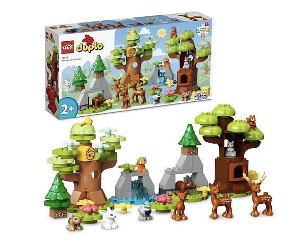 LEGO® DUPLO® Vahşi Avrupa Hayvanları 10979-2 Yaş ve Üzeri Çocuklar için Orman Hayvanları Oyuncak Yapım Seti
