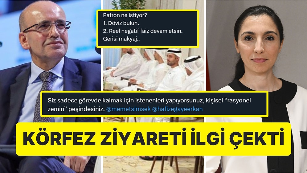 Mehmet Şimşek ve Hafize Gaye Erkan'ın Körfez Ülkeleri Ziyareti Gündem Oldu