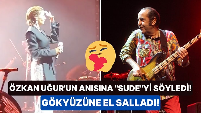 Harbiye Açık Hava Konserinde Özkan Uğur'u Anan Sıla Gökyüzüne El Salladı Seyircisinden Alkış İstedi!