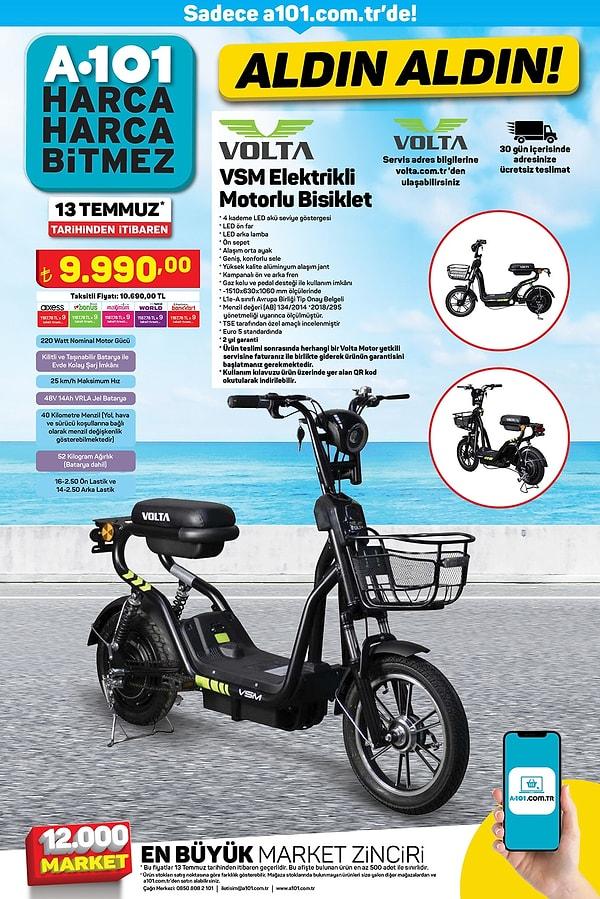 Elektrikli motorlu bisiklet;