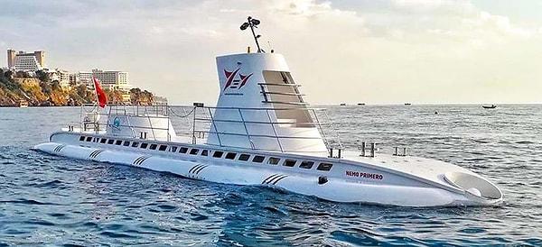 Turkey's first civilian tourist submarine 'Nemo Primero' started diving last year!