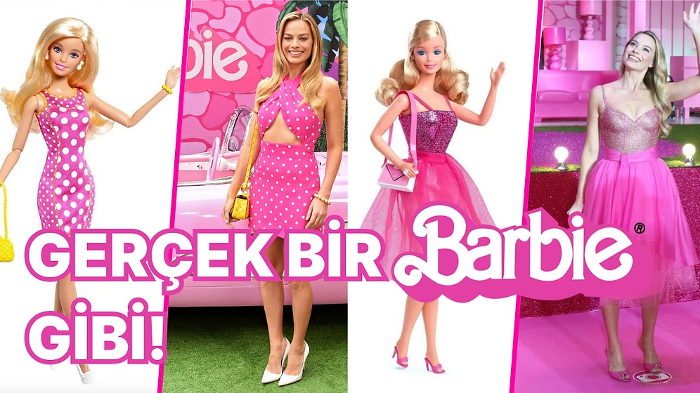 Margot Robbie'nin Stilistinin Adeta "Barbie Giydirme" Oynayarak Gerçek Barbie'den İlham Aldığı Kıyafetler!