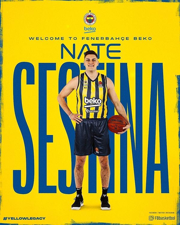 6. Fenerbahçe Beko, geçen sezon Türk Telekom forması giyen ABD'li oyuncu Nate Sestina'yı kadrosuna kattığını açıkladı.