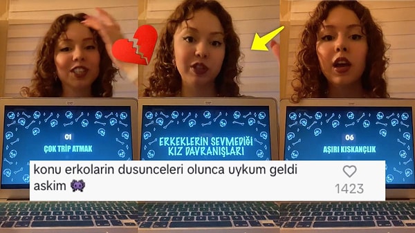 6-  'Erkeklerin sevmediği kız davranışları' başlıklı video gündemde yerini aldı. İşini ciddiye alan TikTok kullanıcısı, bu özellikleri sunumunda tek tek açıkladı.