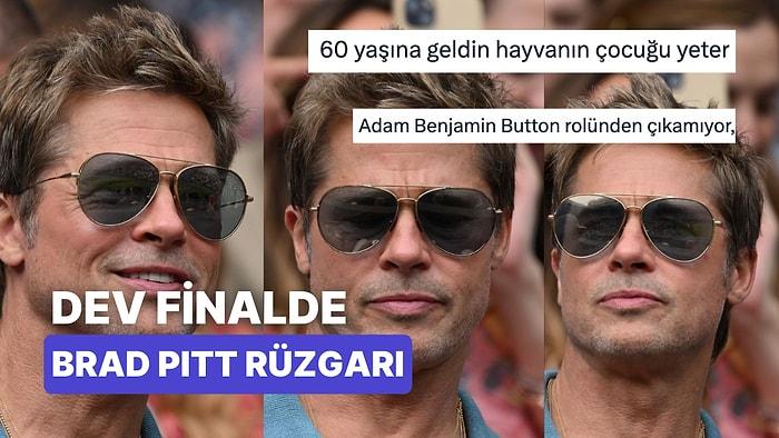 Gerçek Benjamin Button! Wimbledon Finali'nde Boy Gösteren 60 Yaşındaki Brad Pitt İmajıyla Gündem Oldu
