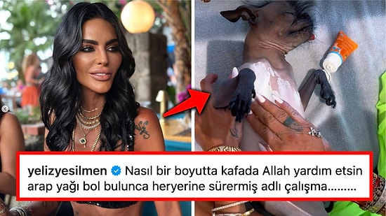 Köpeğine Hunharca Güneş Kremi Süren Süreyya Yalçın, Kremi Bulunca Gıdım Gıdım Süren Bünyeleri Afallattı!