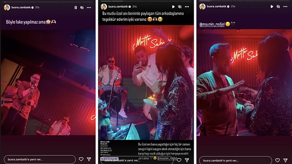 MasterChef Türkiye'de tanışıp yakın olduğu arkadaşlarıyla ve sevgilisiyle doğum gününü kutlamaya çıktığı sırada evlenme teklifi alan Büşra, şaşkına döndüğü anları sosyal medyada paylaştı.
