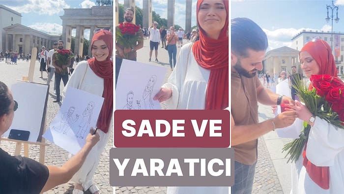 Sevgilisine Oldukça Yaratıcı ve Sadece Bir Şekilde Evlilik Teklifi Eden Adam