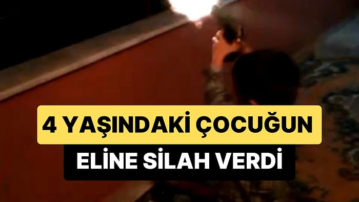 Sakarya’da Skandal Görüntü: 4 Yaşındaki Yeğeninin Eline Silahı Verip Ateş Ettirdi