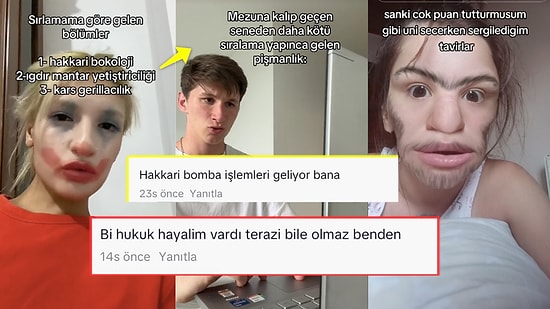 YKS Puanlarını Tiye Aldıkları Videoları Paylaşarak Ağlanacak Hallerine Güldüren TikTok Kullanıcıları