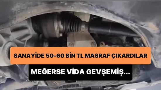 Sanayideki Ustaların 50-60 Bin TL Masrafı Var Dediği Aracın Sadece Vidası Gevşemiş!