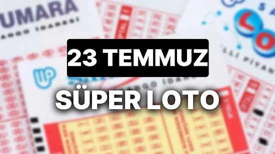 23 Temmuz Süper Loto Sonuçları ve Kazandıran Numaralar: 23 Temmuz Süper Loto Sonuç Sorgulama Sayfası