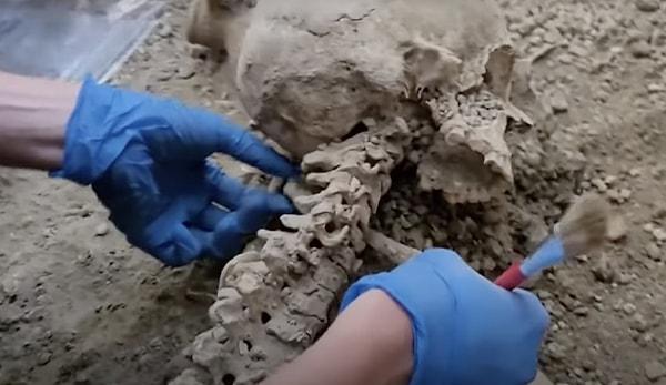 4. Pompeii antik kenti, dünya üzerinde en çok kazılan ve araştırılan kalıntılardan biri. Buna rağmen, ara sıra yeni bir iskelet ortaya çıkıyor.