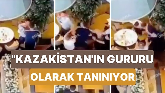 Kazakistan'ın Eski Boks Şampiyonu Beibut Şumenov Bir Restoranda Kucağında Çocuğu Olan Bir Adamı Darp Etti