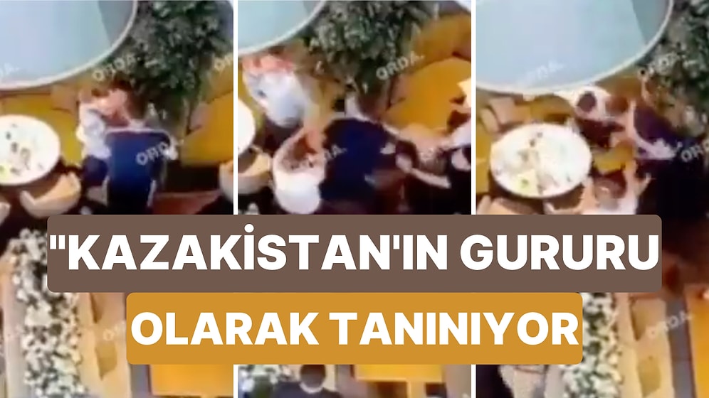 Kazakistan'ın Eski Boks Şampiyonu Beibut Şumenov Bir Restoranda Kucağında Çocuğu Olan Bir Adamı Darp Etti