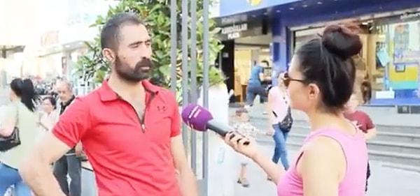 Sokak röportajında mikrofon uzatılan bir inşaat işçisinin yaptığı konuşma sosyal medyada büyük beğeni topladı.