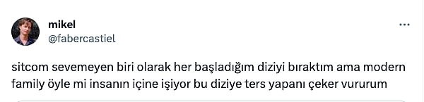 Modern Family'i sitcom sevmeyenlerin bile bayılarak izlediğini dile getirenlerin tek derdi, dizinin 3,3 puan almasıydı.