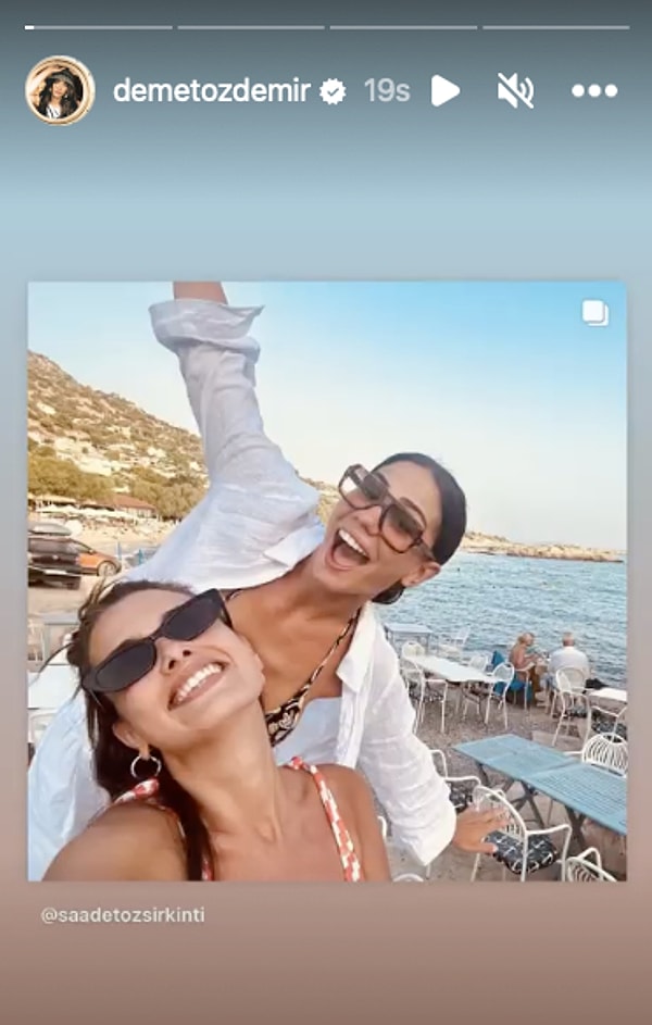 3. Demet Özdemir'in tatil paylaşımları devam ediyor.