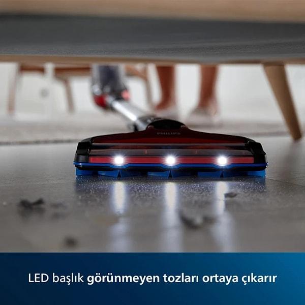 2. Philips SpeedProMax LED Başlıklı Şarjlı Dikey Süpürge