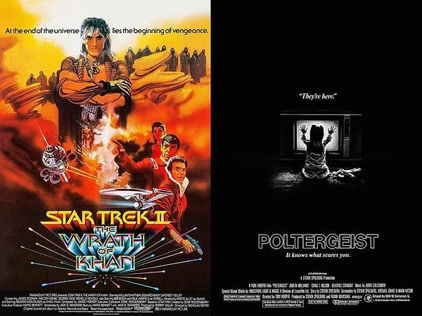 15. "Star Trek II: The Wrath of Kahn" ve "Poltergeist" — 4 Haziran, 1982