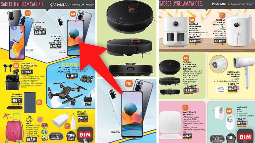 Xiaomi Ürünleri BİM'de! Uygulamaya Özel BİM Aktüel Ürünler Kataloğu