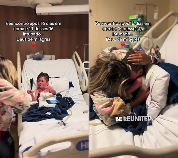 Gözyaşları içerisinde çocuğuna sarılan anneyi izlerken yüreğiniz parçalanacak.